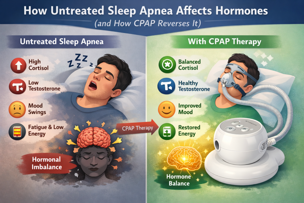 How Untreated Sleep Apnea Disrupts Hormones & How CPAP Fixes It